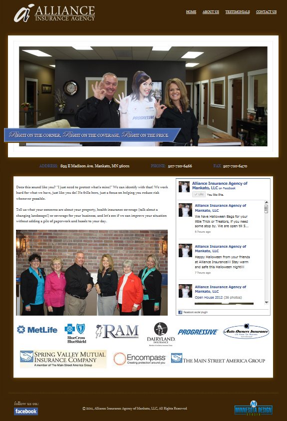 Mankato Insurance Company Alliance Insurance Agency Minnesota